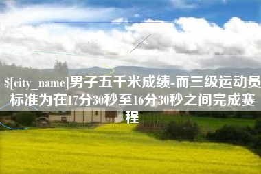 广饶男子五千米成绩-而三级运动员标准为在17分30秒至16分30秒之间完成赛程
