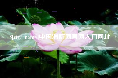 广饶中国消防网官网入口网址