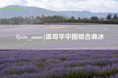 广饶温哥华中国组合滑冰