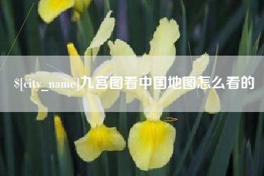 广饶九宫图看中国地图怎么看的