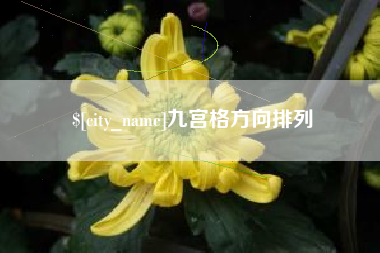 广饶九宫格方向排列