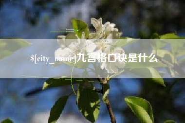 广饶九宫格口诀是什么