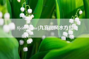 广饶九宫图风水方位