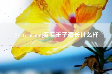 广饶看看王子豪长什么样