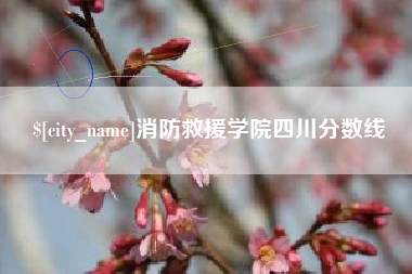 广饶消防救援学院四川分数线