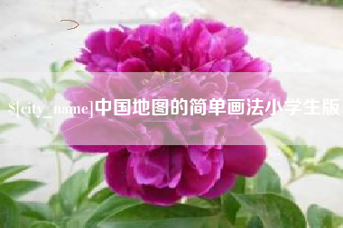 广饶中国地图的简单画法小学生版