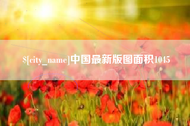 广饶中国最新版图面积1045
