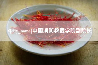 广饶中国消防救援学院副院长