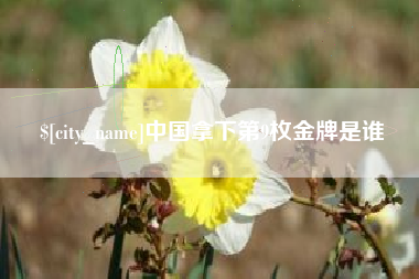 广饶中国拿下第9枚金牌是谁