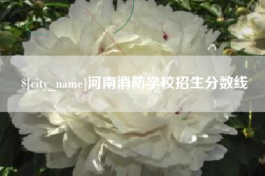广饶河南消防学校招生分数线