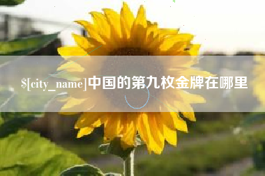 广饶中国的第九枚金牌在哪里