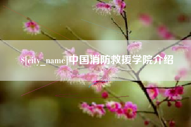广饶中国消防救援学院介绍