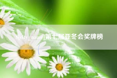 广饶第七届亚冬会奖牌榜