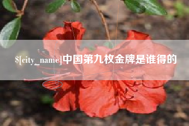 广饶中国第九枚金牌是谁得的
