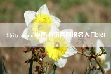 广饶中国消防官网报名入口2024