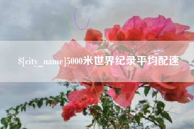 广饶5000米世界纪录平均配速