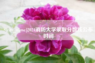 广饶2024消防大学录取分数线公布时间