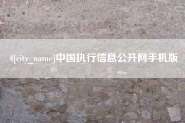 广饶中国执行信息公开网手机版