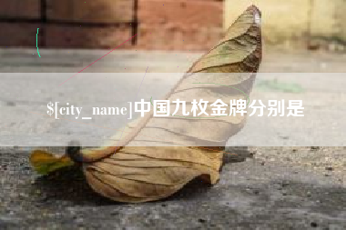 广饶中国九枚金牌分别是