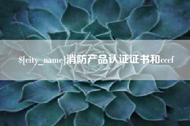广饶消防产品认证证书和cccf
