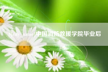 广饶中国消防救援学院毕业后