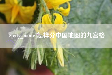 广饶怎样分中国地图的九宫格