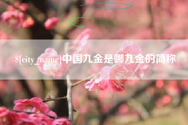广饶中国九金是哪九金的简称