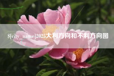 广饶2025大利方向和不利方向图