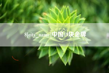 广饶中国19块金牌