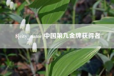 广饶中国第九金牌获得者
