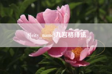 广饶九宫格排法