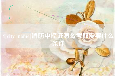广饶消防中控证怎么考取需要什么条件