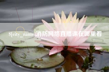 广饶消防网络直播课在哪里看