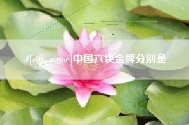 广饶中国六块金牌分别是