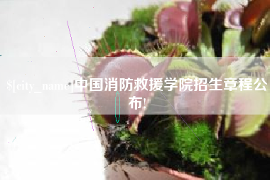 广饶中国消防救援学院招生章程公布!