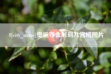 广饶奥运夺金时刻九宫格图片